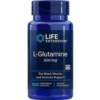 Life Extension Europe L-Glutamine Capsules, 500 mg, 100-Count