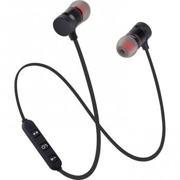 Auriculares Inalámbricos Bluetooth Deportivos Magnéticos Impermeables Estéreo con Micrófono para Todos los Teléfonos