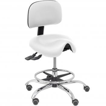 Taburete Zarza similpiel blanco