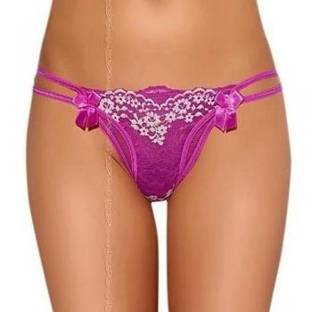 Axami V-5268 Eat Me Thongs Tanga,M,Rosa-Blanco