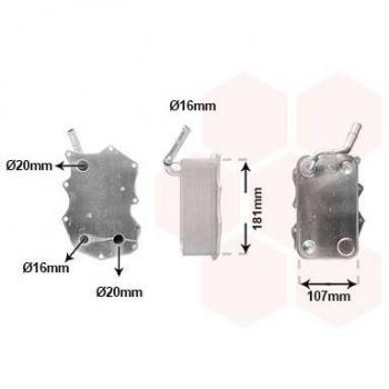 Enfriador de aceite VAN WEZEL 58013731 para motor
