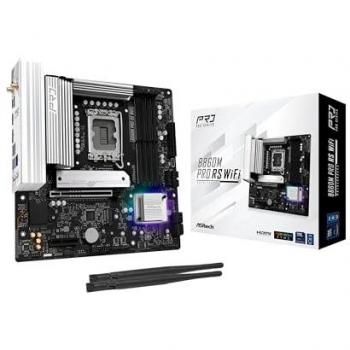 Placa Base ASRock B860M Pro RS WiFi mATX LGA 1851 DDR5 HDMI DP Wi-Fi 6E RGB