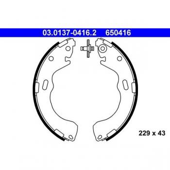 Juego de zapatas de frenos ATE 03.0137-0416.2