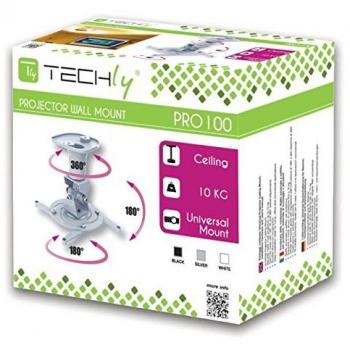 Soporte de Techo para Proyector Blanco Techly ICA-PM 100WH