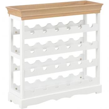 Armario botellero MDF blanco 70x22.5x70.5 cm