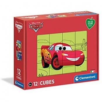 Rompecabezas de Cubos Cars Disney - 12 Piezas Clementoni