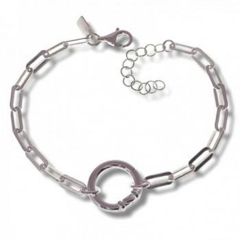 Pulsera de Plata de Ley 925m Mujer con Diseño Marinero y Abalorios