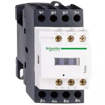 Contactor TeSys D Schneider Electric LC1DT20F7, 20A AC1, 4 polos (4 NA), bobina 110 Vac