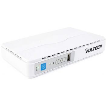 Vultech Mini UPS Portátil 30W con Batería de 8800mAh, Alimentación USB 5V/9V/12V/15V/24V, Compatible con Router, Modem y Smartphone
