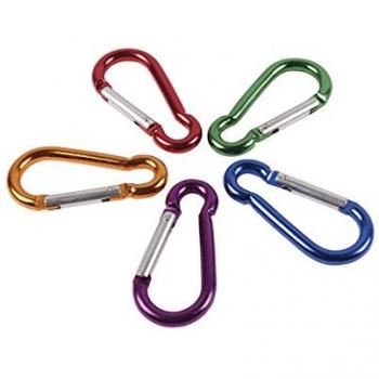 Mosquetón de Aluminio Colores 6 x 60 mm (Pack de 50 unidades)