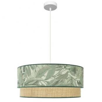 Lámpara de Techo Colgante Congo 60d 3xE27 Blanco/Verde Natural