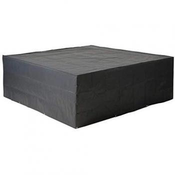 Nature Cubierta de Muebles para Jardín 200x200x70cm Gris PE Funda Protectora
