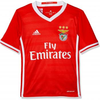adidas Slb H Jsy Y Camiseta 1ª Equipación Benfica Fc 2015/16, Niños, Rojo / Blanco, 13-14 años
