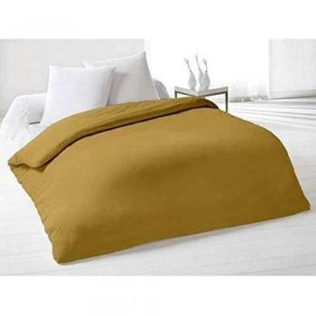 Soleil d'ocre Funda de edredón Lisa 220x240 cm de algodón Gris Topo