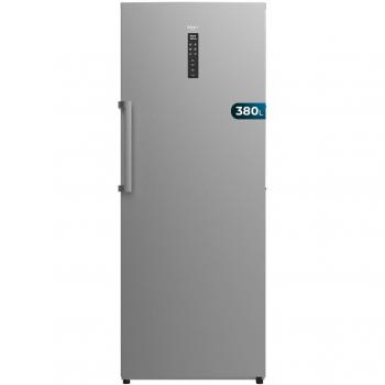 Congelador vertical inox Cecotec Bolero Coolmarket UF 380 D - Gran Capacidad (380 litros), Eficiencia Energética Clase D, Motor Inverter Plus, Total No Frost con Display Door, Convertible a Frigorífico