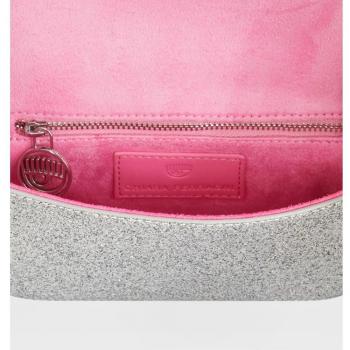 Silver Fabric Shoulder Bag - Mini Bag CHIARA FERRAGNI Woman color Silver - Size: OS - female