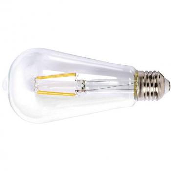 Bombilla LED filamento ST64 E27 6W 2700K transparente