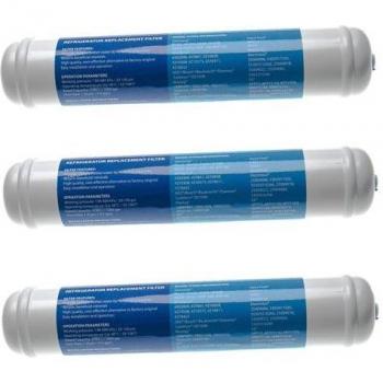 Filtro de agua 3x compatible con refrigeradores LG GR-P267DTQ, GR-P267DTZ, GR-P267DUZ, GR-P267FSN - Vhbw