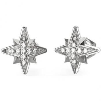 Pendientes Guess In The Sky con cristales de acero para mujer