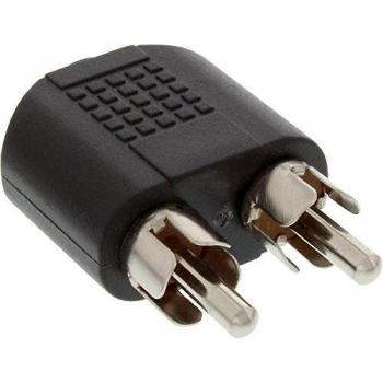 Adaptador de Audio InLine® 3,5mm Estéreo a 2x RCA Macho