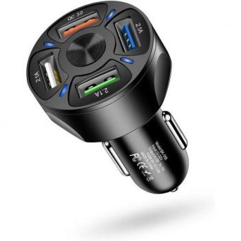 Cargador USB 4x Quick Charge 3.0 para Coche Nueboo