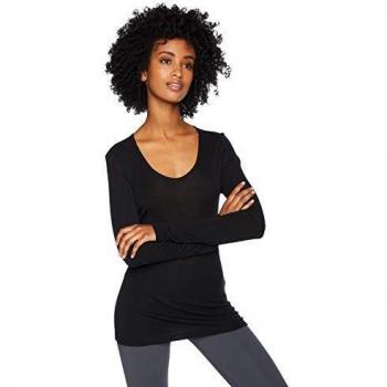 Icebreaker 175 Everyday LS Scoop Camiseta, Mujer, Negro, S