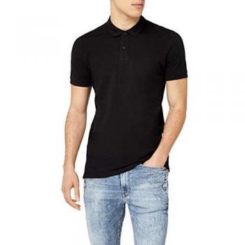 Jack & Jones Men's Basic Slim Fit Black Polo Shirt