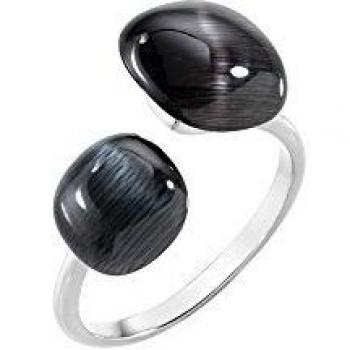 Morellato Gemma Stretch Women's Ring in Sterling Silver with Cat Eye Stones