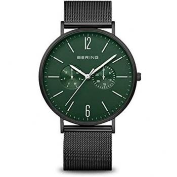 BERING Reloj de Hombre Ultra Slim-Classic 14240-128 de Malla de Acero Negro