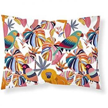Funda de almohada Decolores Keila 1 Multicolor 175 Hilos 50x80cm