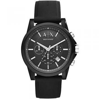 Armani Exchange Men's Chronograph Quartz Watch with Silicone Strap AX1326