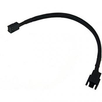 Phobya - Speed Reduction Cable - 3pin Molex - 12V to 7V - Black Sleeve