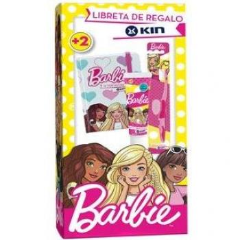 Pack Dental Infantil Barbie con Cepillo, Pasta Dentífrica y Libreta de Regalo