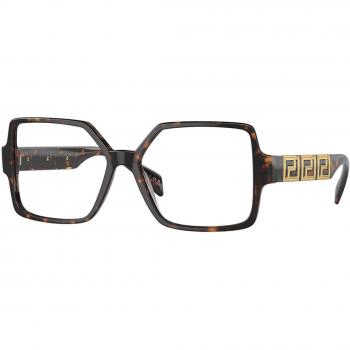 Versace VE3337F Asian Fit 108 Armazones para Mujer Tortoiseshell Gafas Recetadas 55 Lentes Ajuste Asiático Careyshell