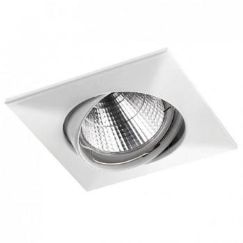Aro empotrable cuadrado basculante NIX GU10 Blanco INDELUZ 780F-G42X1B-01