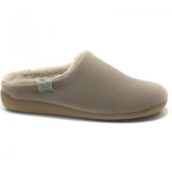 Zapatillas de casa abiertas para mujer Toni Pons en color beig con suela antideslizante
