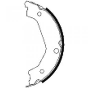 HELLA 8DA 355 050-681 Brake Shoe Set, parking brake - H9875