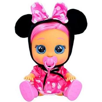 BEBÉS LLORONES Dressy Minnie | Muñeca Interactiva Que Llora de Verdad con Pelo a Peinar, Ropa para Vestir y Accesorios para Jugar | Juguete y Regalo para Niños y Niñas +18 Meses