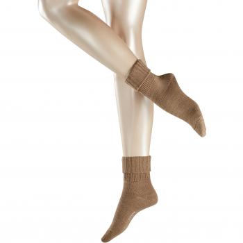 Falke Women's Ribbed Striggings Boot Socks - Brown Size 39/42