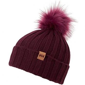 Helly Hansen W Limelight Beanie Gorro de Punto, Mujer, Rojo