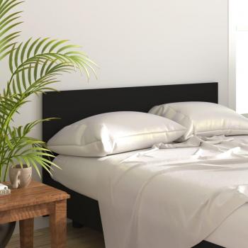 Cabecero de cama de madera contrachapada negra 160x1,5x80 cm