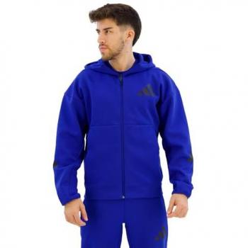 adidas Z.N.E. Full Zip Hoodie Men's Regular Fit Royal Blue