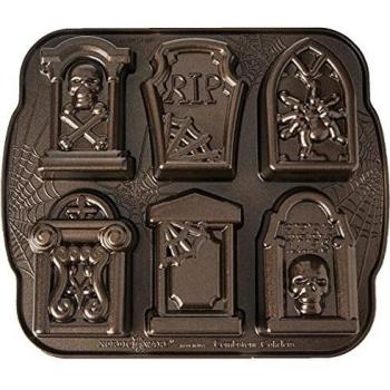 Nordic Ware Halloween Tombstone Cakelet Pan - Aluminium, 28.7cm x 28.2cm