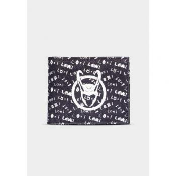 Cartera Tarjetero Loki Marvel Negra