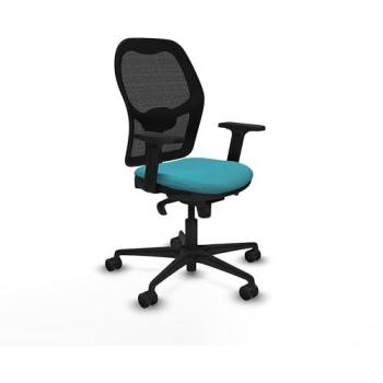 Silla de Oficina Gaming Jorquera Turquesa con Mecanismo Sincro, Brazos 2D, Apoyo Lumbar 1D y Ruedas de Nailon 65mm