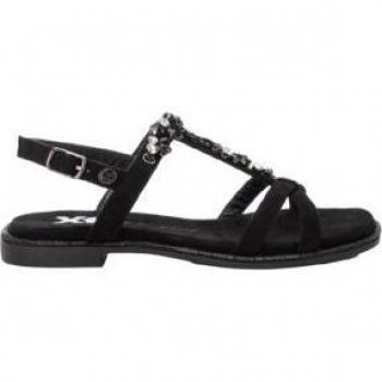 Sandalias planas XTI 142856 para mujer en color negro