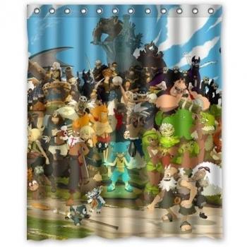 Custom Wakfu Kickstarter Shower Curtain 60x 72