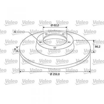 Disco de freno VALEO 675414 para RENAULT Clio, Scénic y Mégane, diseño y calidad OE