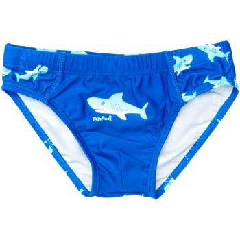 Playshoes Boys UV Protection Swim Trunks - Shark Design, Blue, Size 110/116