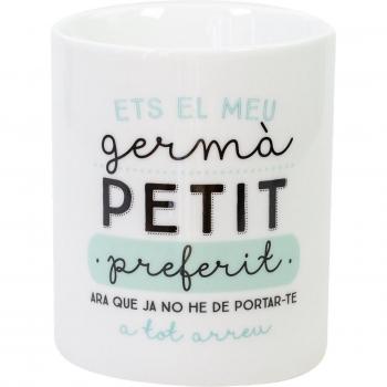 Mr.Wonderful - Taza “Eres mi hermano pequeño favorito con contenido en Catalán